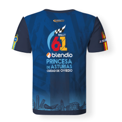 Camiseta 61º Rally Blendio Princesa de Asturias Azul Marino FULL PRINT