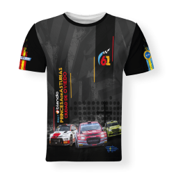 Camiseta 61º Rally Blendio Princesa de Asturias "NEGRO" FULL PRINT