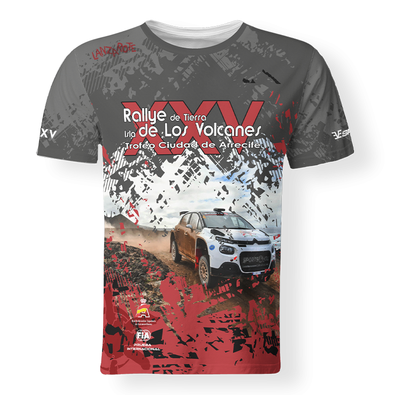 Camiseta XXV Rallye Isla de los Volcanes  FULL PRINT