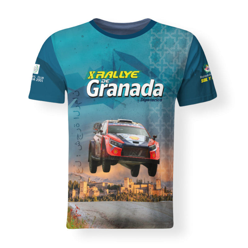 Camiseta X Rallye Ciudad de Granada  FULL PRINT