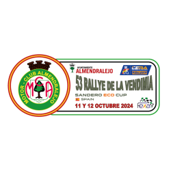 Placa adhesivo exterior 53º Rallye de la Vendimia 2024 " pequeña"