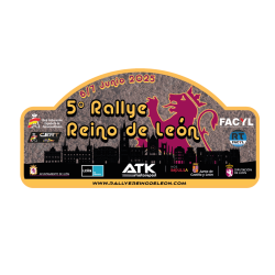 Placa adhesivo 5º Rallye Reino de Leon