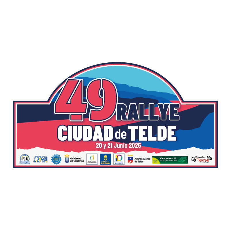 Placa adhesivo 49º Rallye Ciudad de Telde
