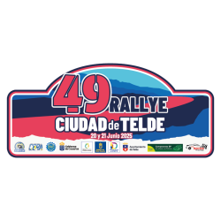 Placa aluminio 49º Rallye Ciudad de Telde chapa matrícula rigida