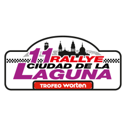 Placa aluminio 11º Rallye Ciudad de La Laguna chapa matrícula rigida