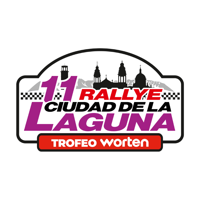 Placa adhesivo 11º Rallye Ciudad de La Laguna