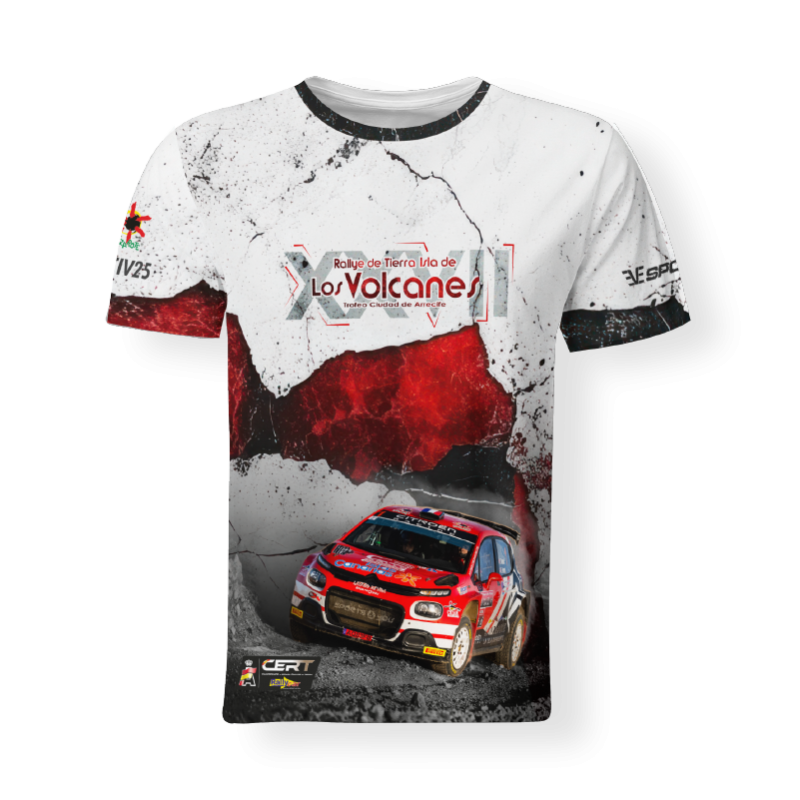 Camiseta XXVII Rallye de Tierra Isla de los Volcanes FULL PRINT
