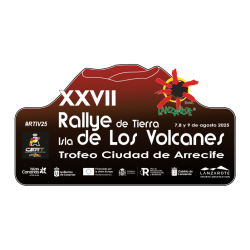 Placa adhesivo XXVII Rallye de Tierra Isla de los Volcanes