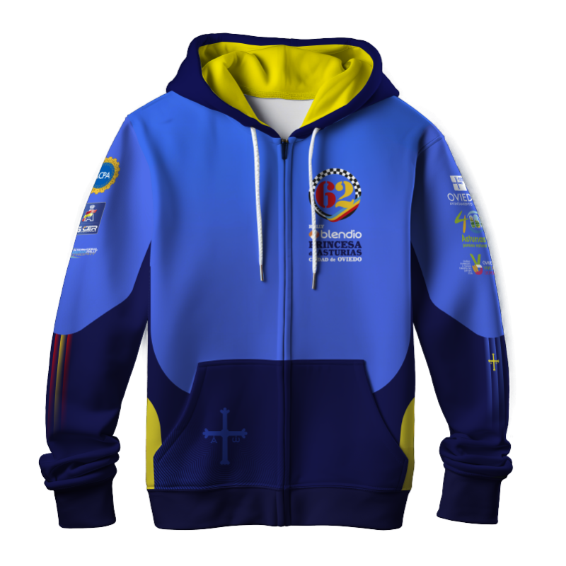 Sudadera 62º Rally Blendio Princesa de Asturias Ciudad de Oviedo FULL PRINT
