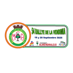 Placa adhesivo exterior 54º Rallye de la Vendimia 2025 " pequeña"