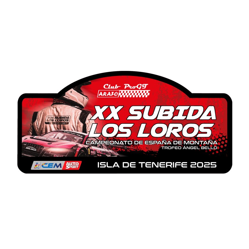 Placa adhesivo XX Subida los Loros