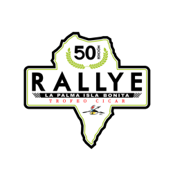 Placa adhesivo Rallye La Palma Isla Bonita
