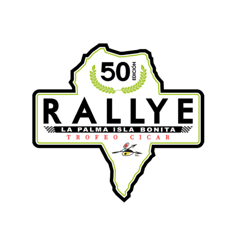 Placa adhesivo Rallye La Palma Isla Bonita