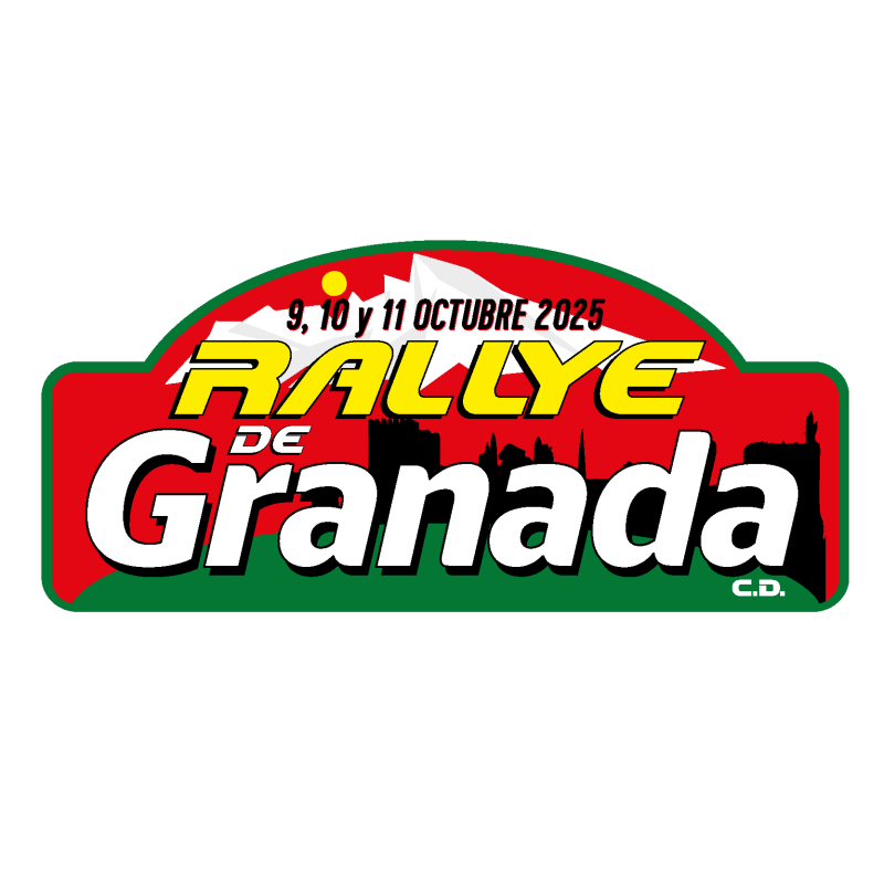 Placa aluminio XI Rallye Ciudad de Granada  chapa matrícula rigida