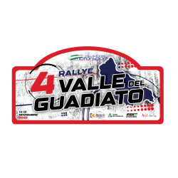 Placa adhesivo exterior 4º Rallye Valle del Guadiato "pequeña"