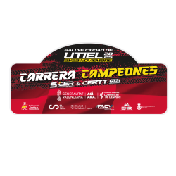 Placa adhesivo exterior Carrera de Campeones 2025  " pequeña"