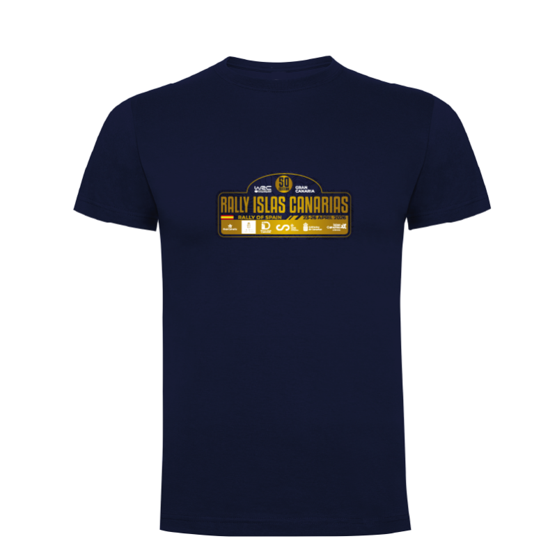 Camiseta algodon placa 50º Rally Islas Canarias Rally of Spain