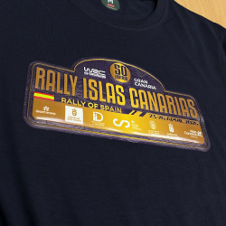 Camiseta algodon placa 50º Rally Islas Canarias Rally of Spain