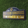 Placa ALUMINIO 50º RALLY ISLAS CANARIAS  CHAPA MATRICULA RIGIDA