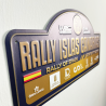 Placa ALUMINIO 50º RALLY ISLAS CANARIAS  CHAPA MATRICULA RIGIDA