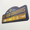 Placa ALUMINIO 50º RALLY ISLAS CANARIAS  CHAPA MATRICULA RIGIDA