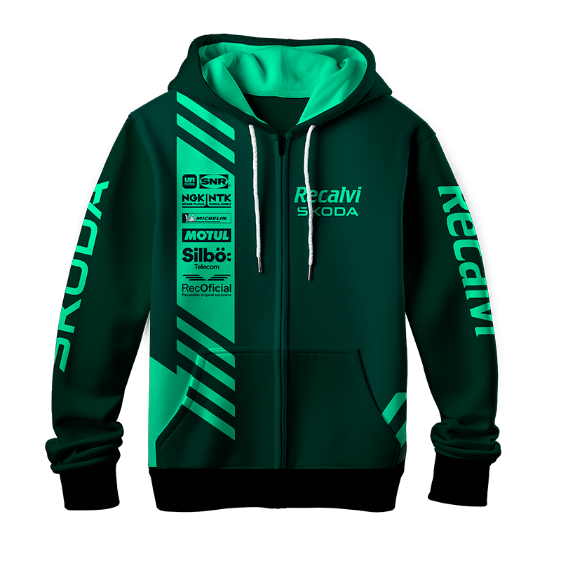 Sudadera  Recalvi Team Skoda Cohete Suarez FULL PRINT