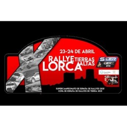 Placa adhesivo X Rallye Tierras Altas de Lorca "pequeña"