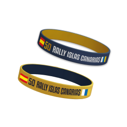 Pack 2 pulseras 50º Rally Islas Canarias- SILICONA