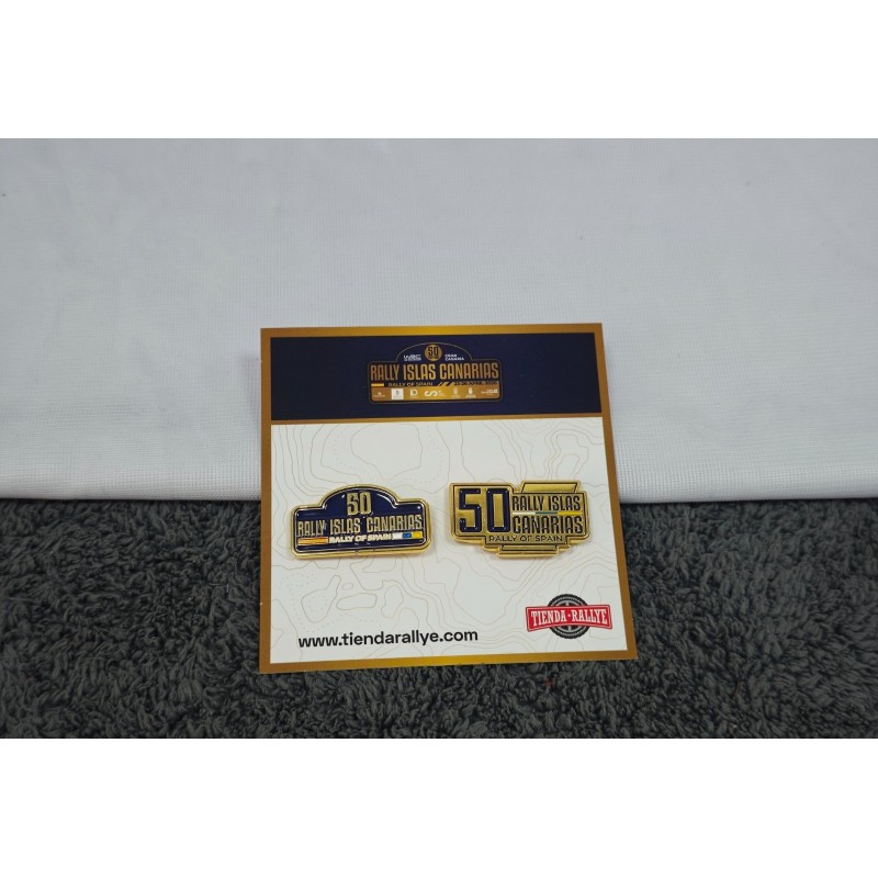 Pack Pins metalico 50º Rally Islas Canarias