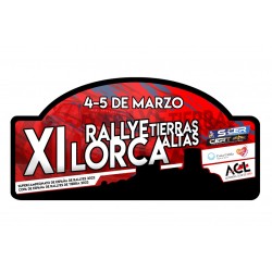 Placa adhesivo XI Rallye Tierras Altas de Lorca "pequeña"