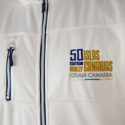 Chaqueta Softshell 50º Rally  Islas Canarias "Blanca"