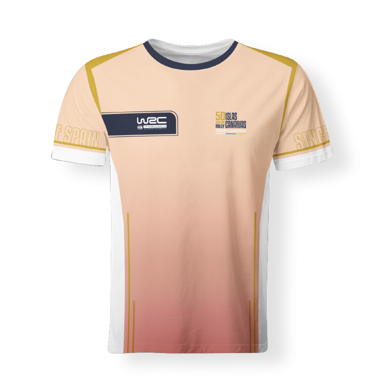 Camiseta 50º Rally Islas Canarias "rosa"  FULL PRINT