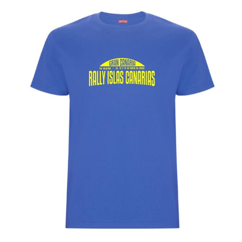 Camiseta Rally Islas Canarias 2022 azulina algodón