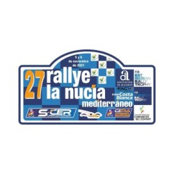 Placa 27º Rallye de la Nucia vinilo pequeño