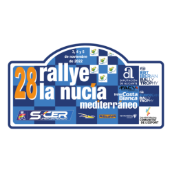 Placa adhesivo exterior Rallye de la Nucia Mediterraneo Costa Blanca "pequeña"