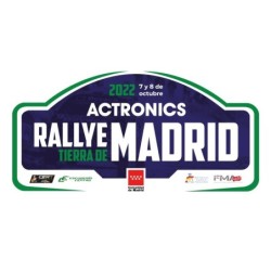 Placa Rallye Tierra de Madrid 2022 vinilo pequeño