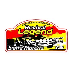 Placa Rallye Sierra Morena Legends 2019 pequeña