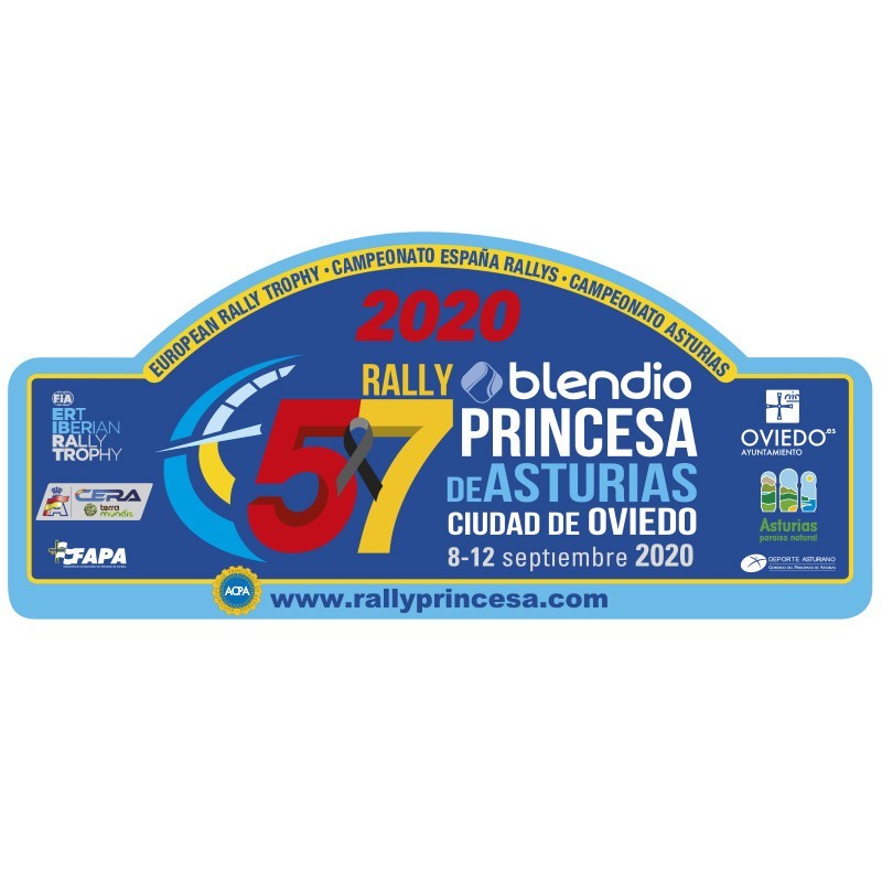 Placa 57º Princesa de Asturias 2020 vinilo pequeño