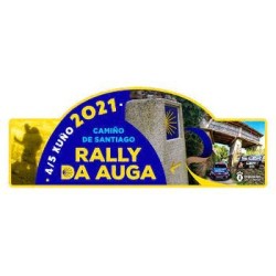 Placa adhesivo Rally Da Auga-Camiño de Santiago "pequeña"
