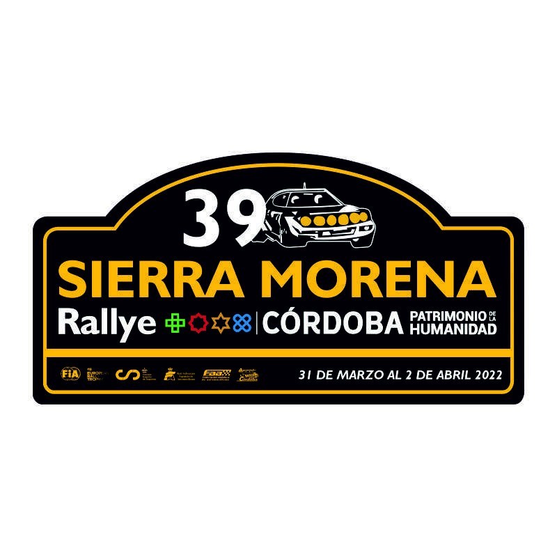 Placa Rallye Internacional Sierra Morena Córdoba Patrimonio de la Humanidad