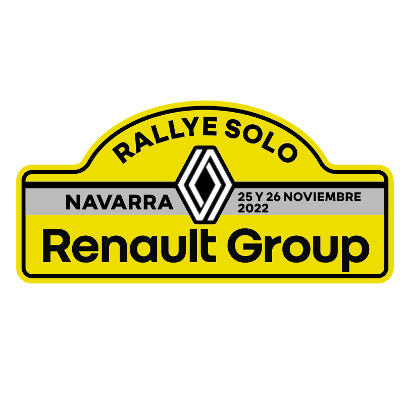 Placa adhesivo exterior Rallye Solo Renault Group "pequeña"