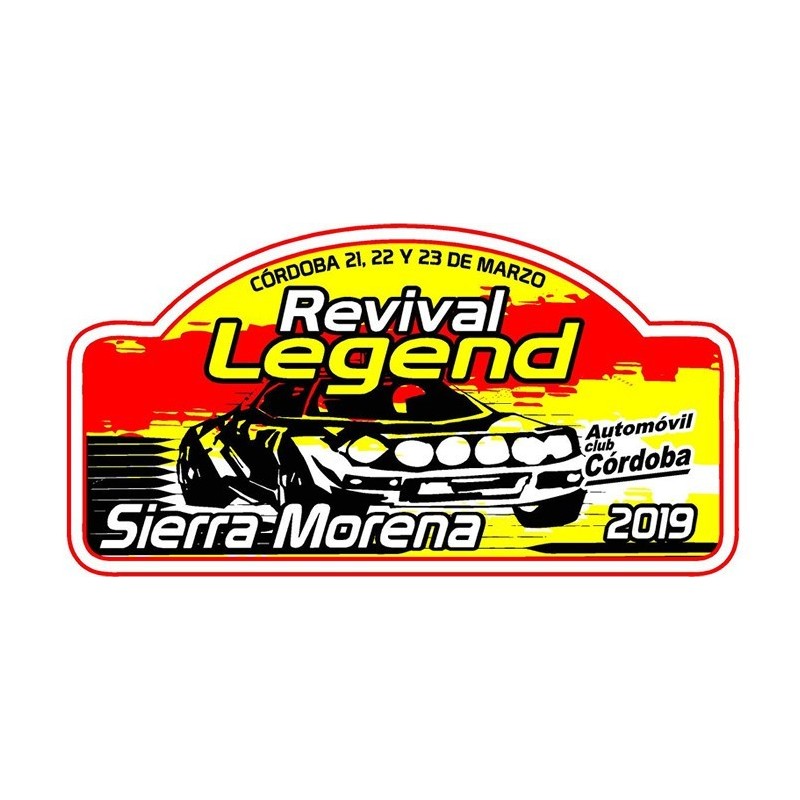 Placa Rallye Sierra Morena Legends 2019 grande