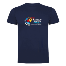 Camiseta 59º Rally Blendio Princesa de Asturias algodón azul marino