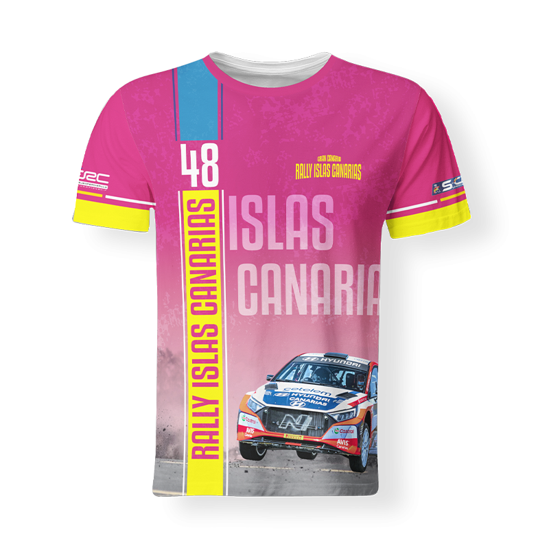 Camiseta 48º Rally Islas Canarias Rosa FULL PRINT
