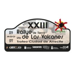 Placa adhesivo exterior Rallye Isla de los Volcanes "pequeña"