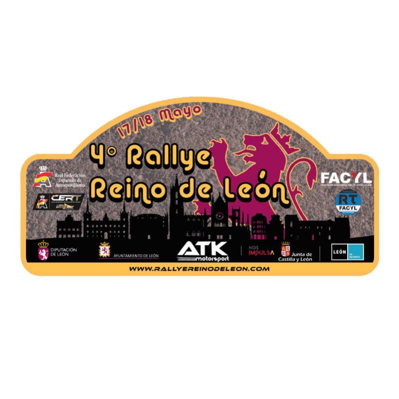 Placa 4º Rallye Reino de Leon